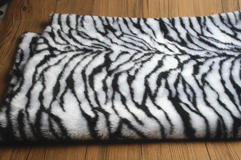 2Cm Luipaard Zebra Print Kunstmatige Pluche Bont Stof Diy Naaien Materialen Imitatie Faux Fur Stof Voor Kledingstuk Speelgoed 50x170cm