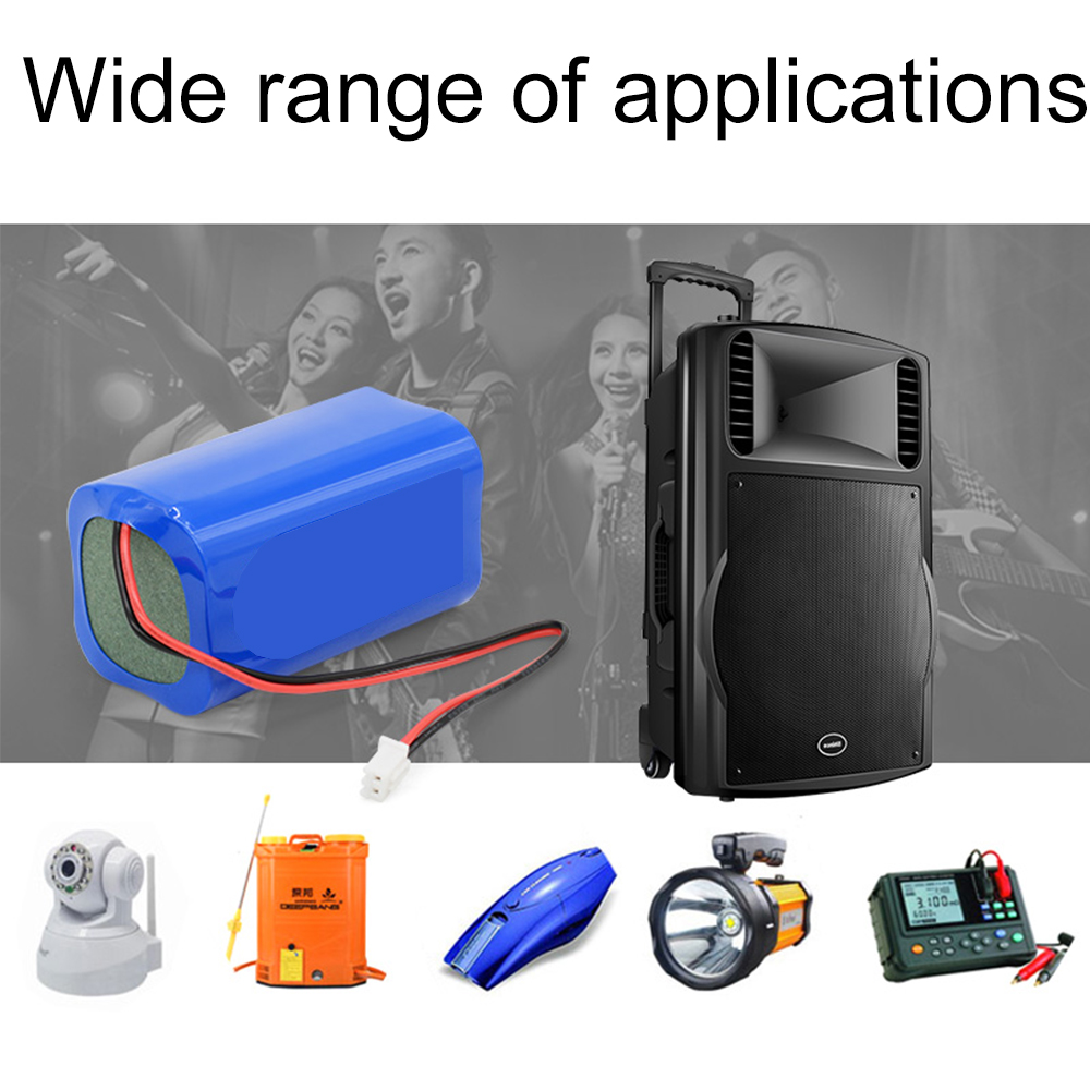 14.8V 18650lithium battery pack 16.8v large capacity 18650 battery audio LED light 18V rechargeable battery+BMS li ion 12v CE