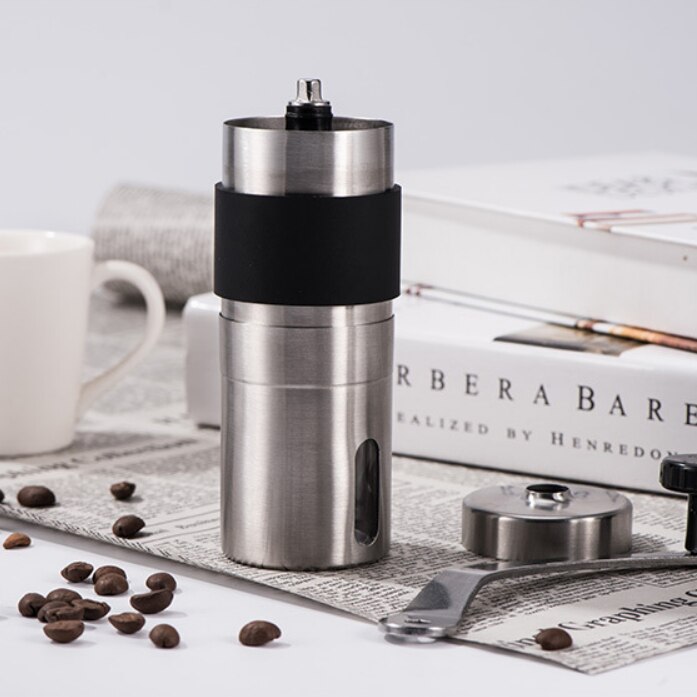 Hand-Cranked Coffee Grinder with Silicone Stainless Steel Grinder