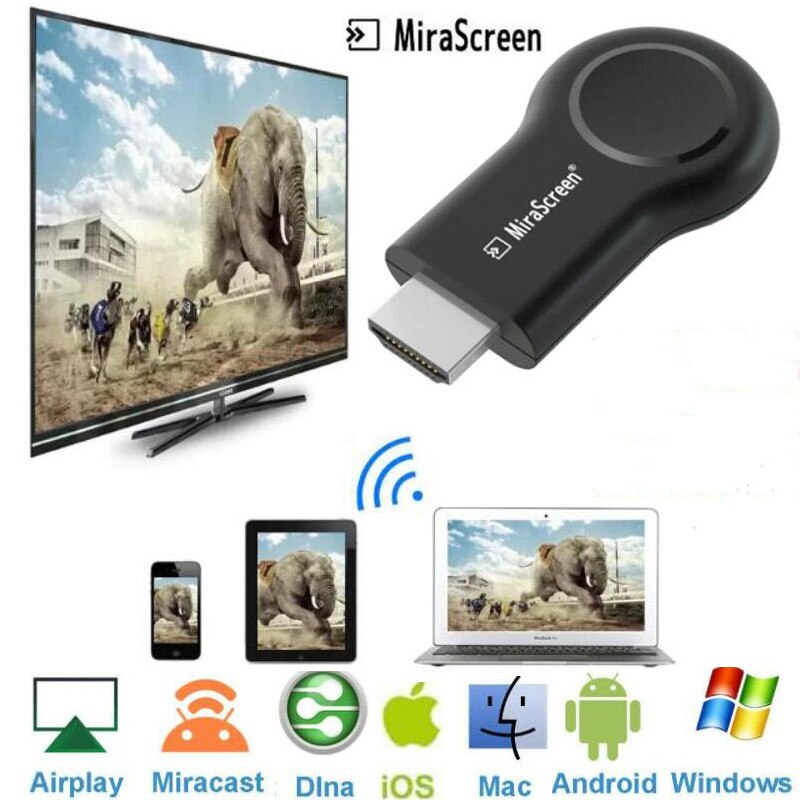 Draadloze Hdmi Tv Stick Wifi Display Dongle Anycast Miracast Dlna Airplay Spiegel Screen Ontvanger Voor Ios Android Mac Windows