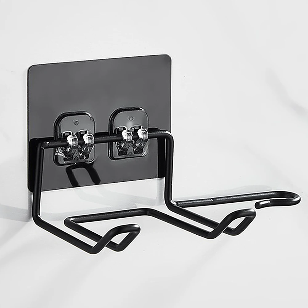 Haar Trockner Halter Rack Wand Haarglätter Trockner Halter Badezimmer Organizer Lagerung Rack Regal Bad Zubehör: Grau