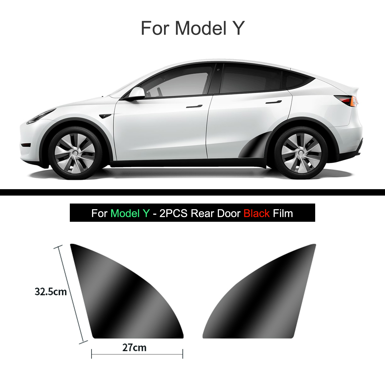 Schwarz TPU Auto Körper Schutz Film Unsichtbare Für Tesla Modell 3/Y -2023 Vorne Hinten Tür Erweiterte transparente Auto Kleidung einstellen: Orange