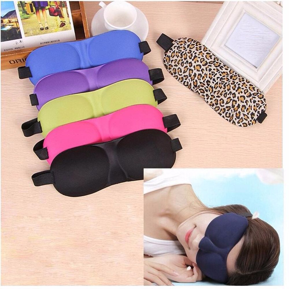 1Pcs 3D Eye Mask Shade Cover Rest Sleep Eyepatch Blindfold Shield Travel Sleeping Aid