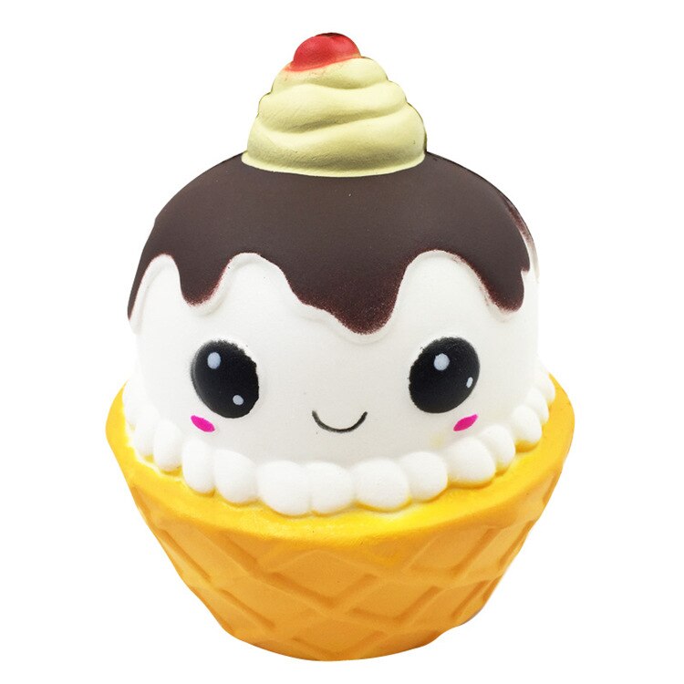 10 pièces glace gâteau pain squishy jouet: Vert armée