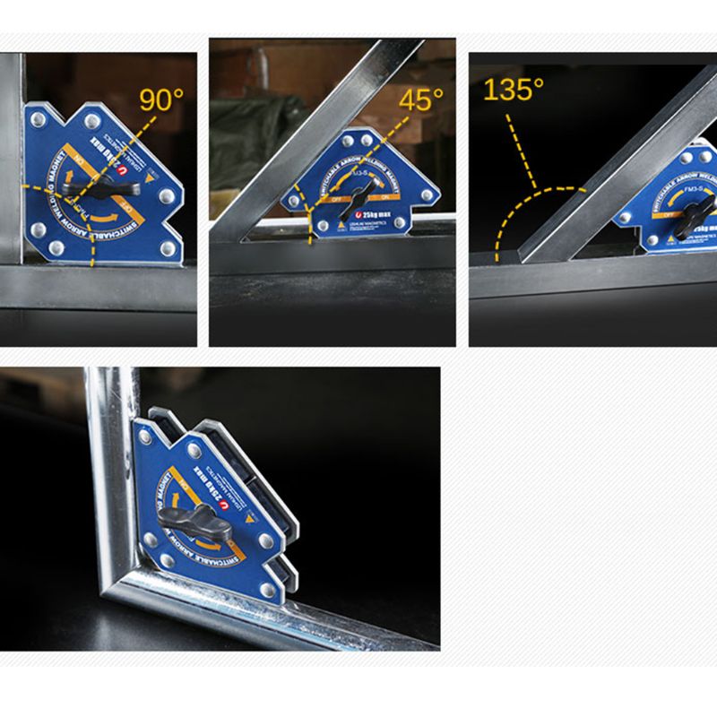 Single Switch Square Magnet On/Off Multi-angle FM2 Welding Magnetic Holder Fixator Switchable Hexagonal Welding Magnet