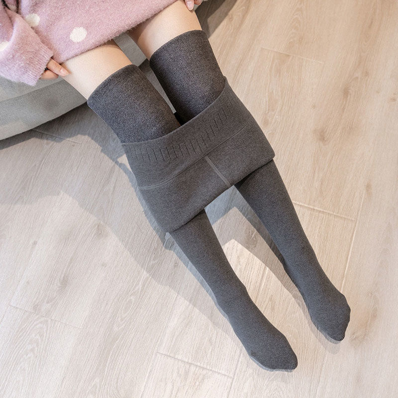 Mallas gruesas de terciopelo para mujer, polainas de piel de Cachemira de cordero para invierno, polainas de invierno cálidas, pantalones de terciopelo para mujer