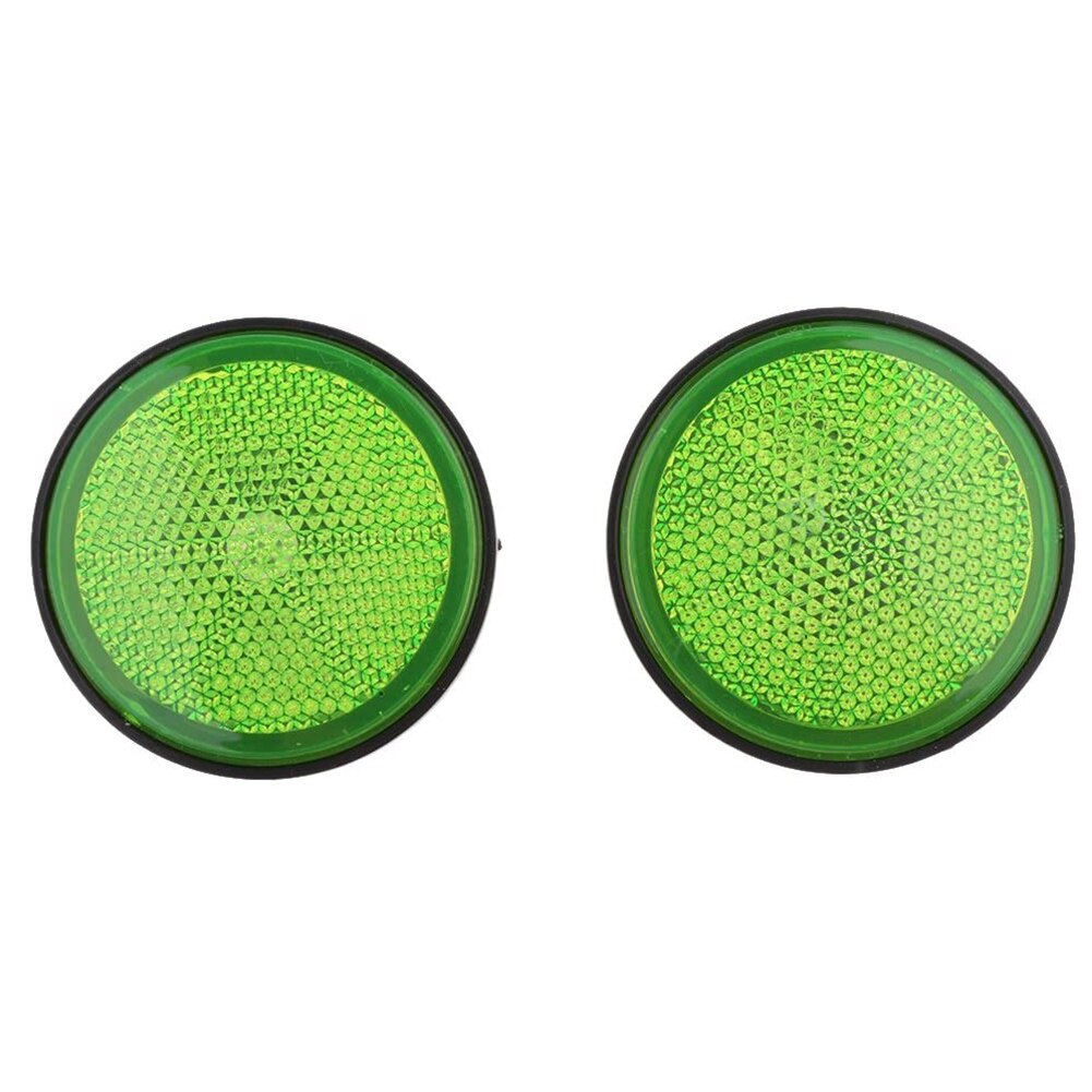Reflector reflectante redondo de advertencia, accesorio de alta visibilidad, resistente a la intemperie, apto para coches, motocicletas, bicicletas, coche, Styli, 2 uds., 2,16 pulgadas