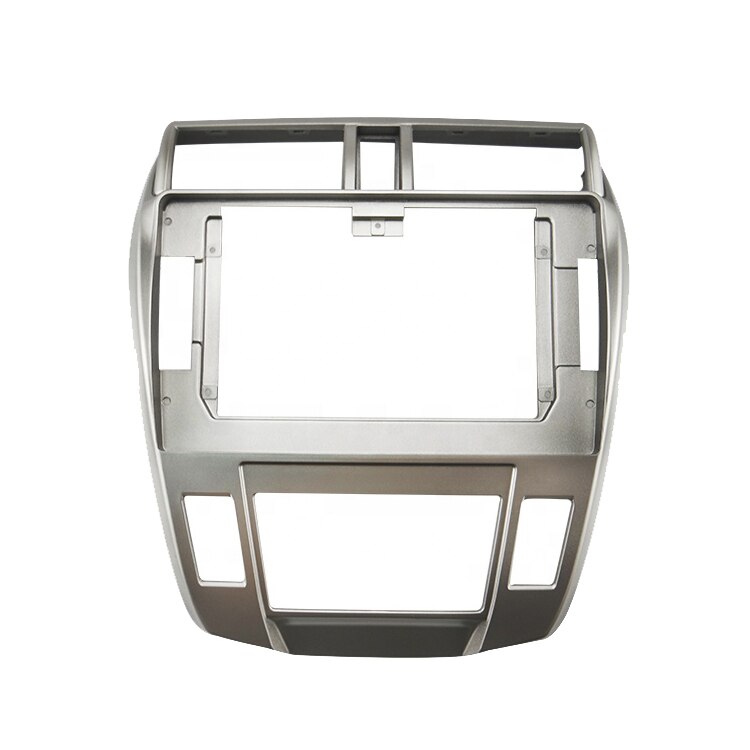 10.1 Inch Car Fascia For HONDA CITY Double Din Fascias Audio Fitting Adaptor Frame Panel For Ballade: AT frame silver