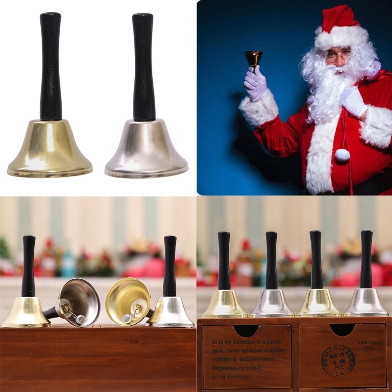 Kerst Decoratie Hand Bell Nobele Receptie Diner Party Jingle Bells Restaurant Call School Tafelbel Decoraties