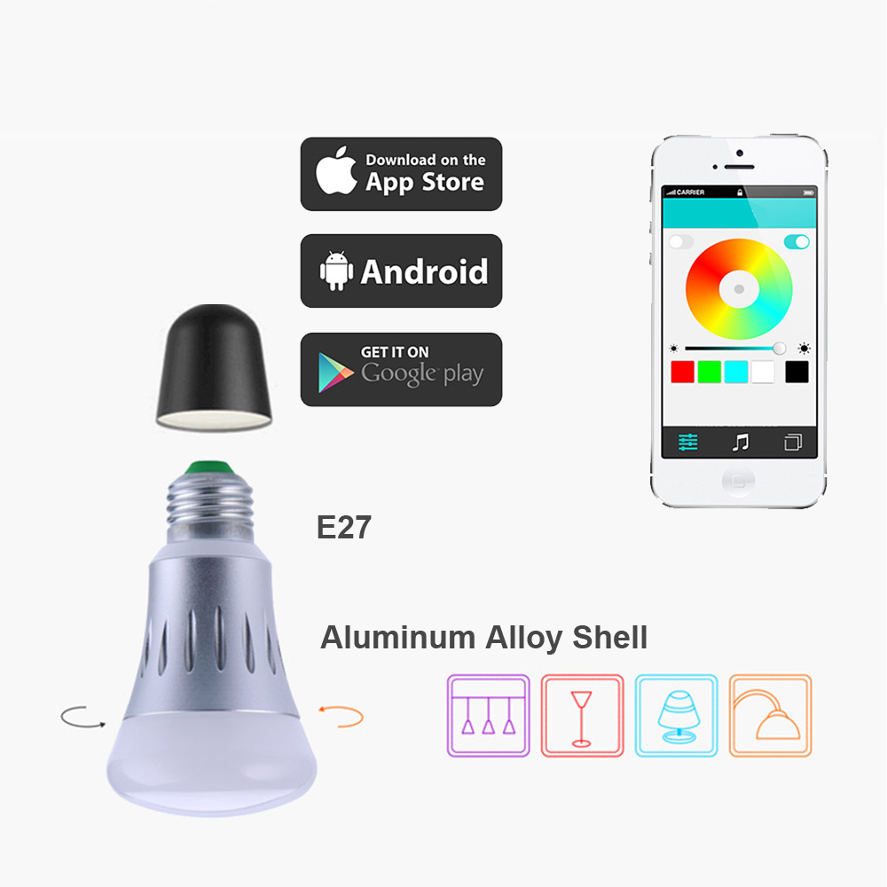Smart Wifi Led Lampen Dimbare 220V E27 Lamp Alexa Google Home Kleur Veranderende Verlichting App Afstandsbediening Led Lamp rgb Home Deco
