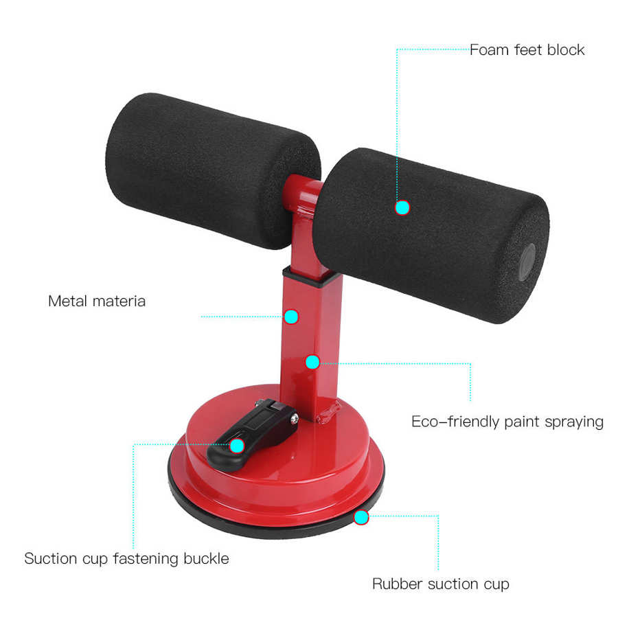 Situp pull assist situp-hulpmiddel fitnessapparaat zuignap buikspieroefenapparaat fitness situp-hulpmiddel
