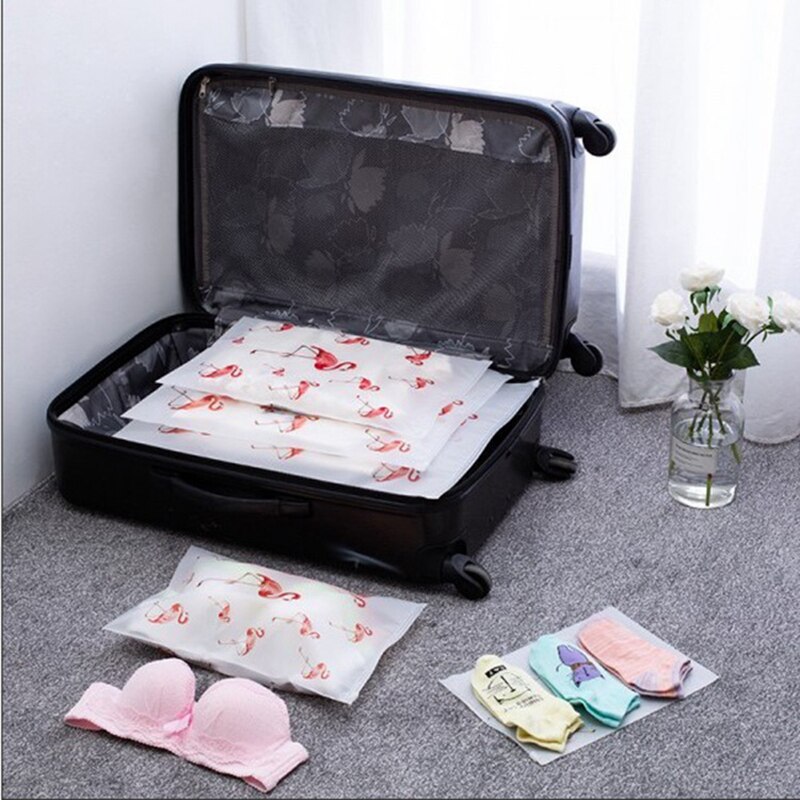 Transparent Cosmetic Bag Flamingo Travel Makeup Case Women Zipper Make Up Bath Organizer Storage Pouch Toiletry Wash Beauty Box