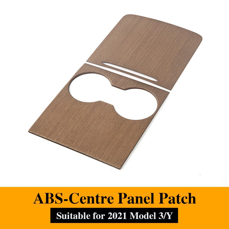 Car Central Control Panel Sticker For Tesla Model 3 Wood Center Console Accessories Model Y Interior Film Wood Grain