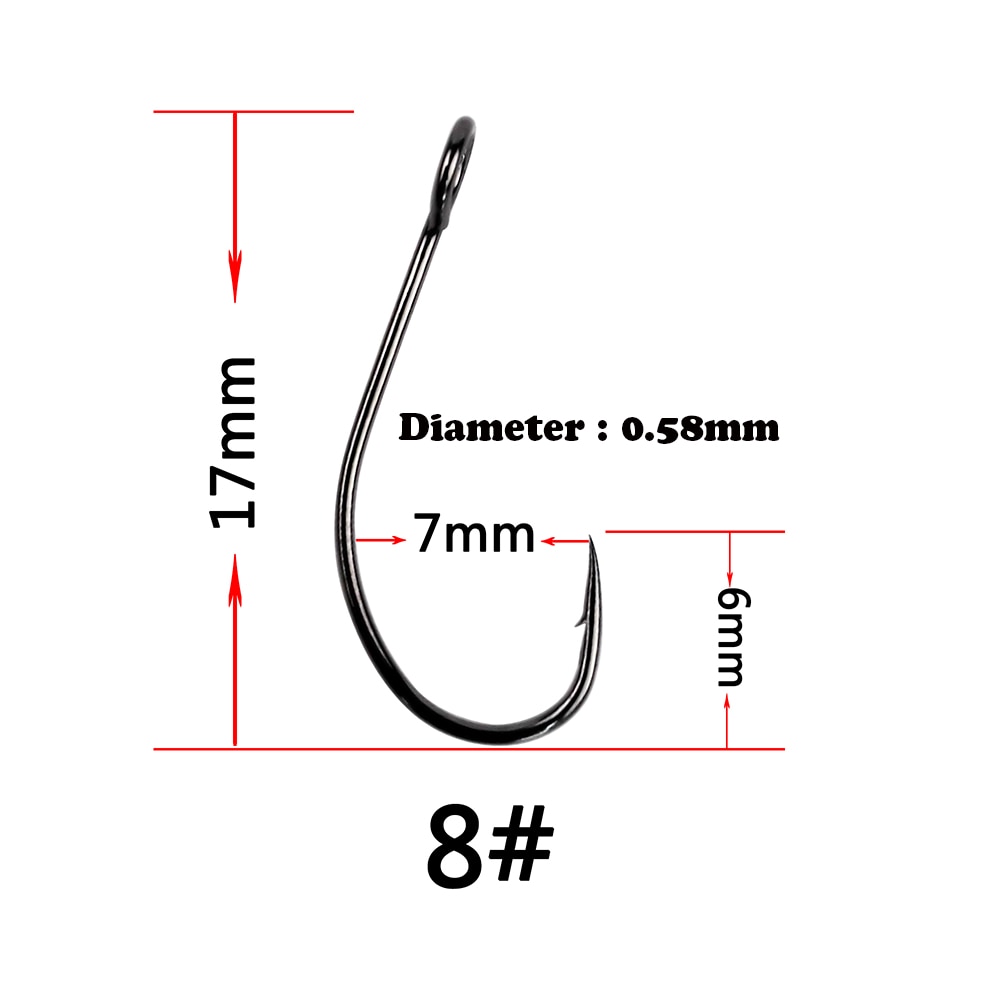 100 pcs/pack single barbless hook high carbon steel Barbed fishing hooks tackle for Sea Bass Perch zander crappie spoon fishhook