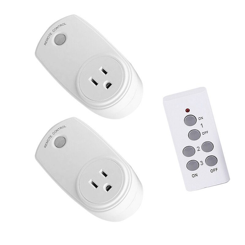 1/2/3/4/5PCS US Plug Smart Switch Socket AC 110V-230V Remote Control Outlet Wireless Switch Socket for Household Appliances: 2 PCS Socket