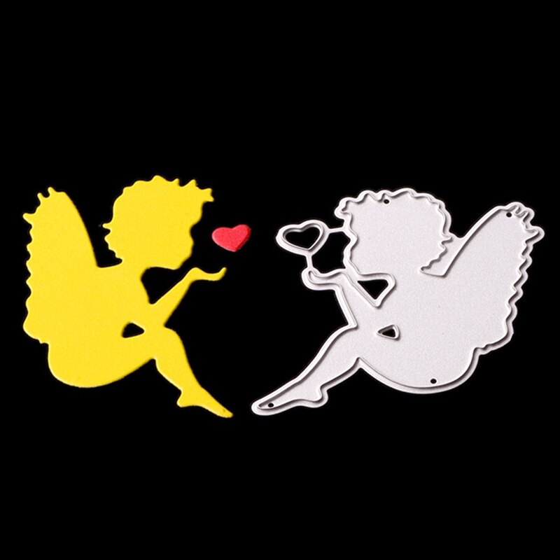 Small Angel Cutting Dies Carbon Steel DIY Scrapbooking Die Cuts Wedding Cards Photo Album Decoration Metal Craft Dies
