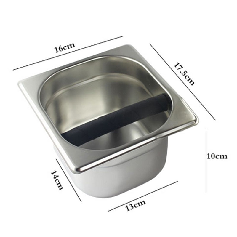 MICCK Stainless Steel Espresso Coffee Knock Box Coffee Container Knock Rubber Bar For Coffee Machine Barista Tools Accessories