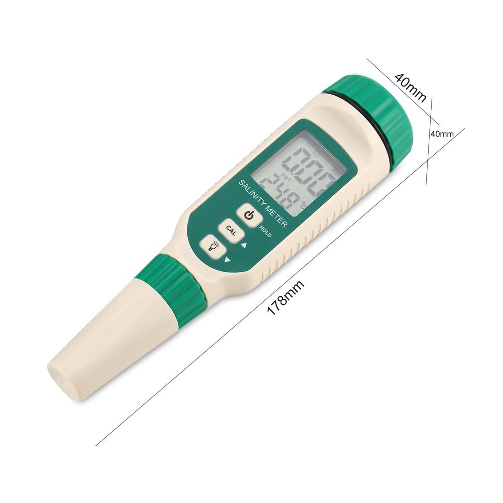 SMART SENSOR Digital Salinometer Salinity Tester Pen Food Beverages Drink Salt Content Meter ATC Handheld Seawater Measuring