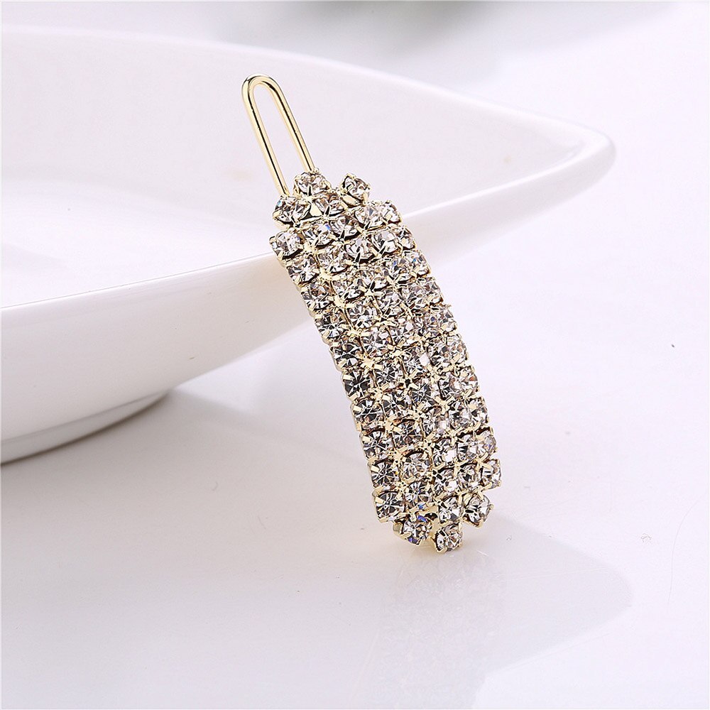 Prendedor de cabelo com pérolas, prendedor de cabelo de pérolas, presilha de cabelo com design coreano elegante, dourado/prata, grampo de cabelo de liga metálica: Gold