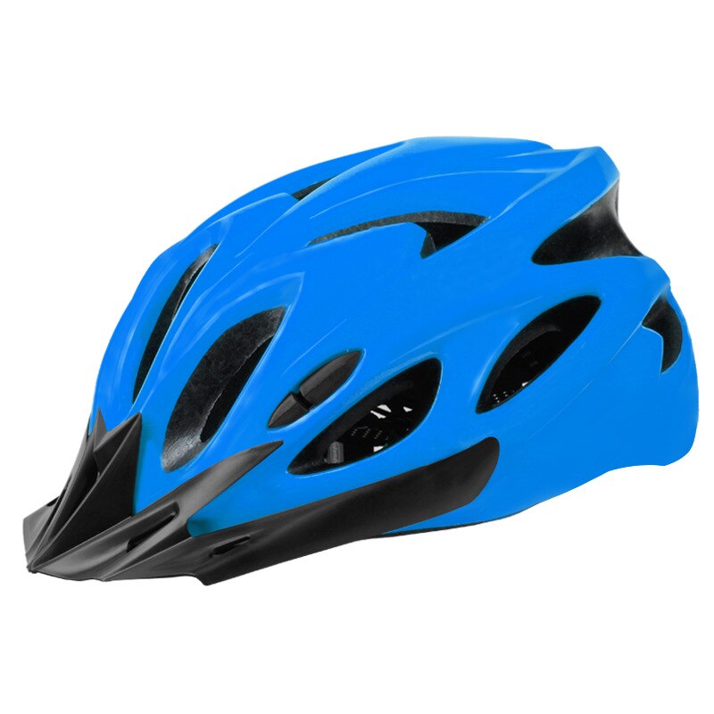 ZOUZHAN road and mountain bike helmet, one-piece cool bicycle helmet, protective outdoor helmet for men and women: Pure blue