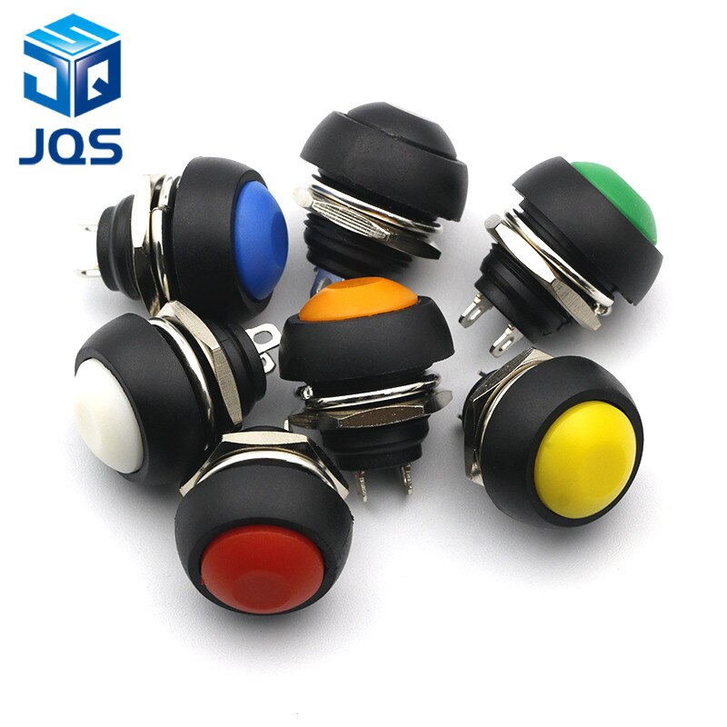 12mm PBS-33B Waterproof Momentary ON OFF Push Button Swithch Mini Round Switch