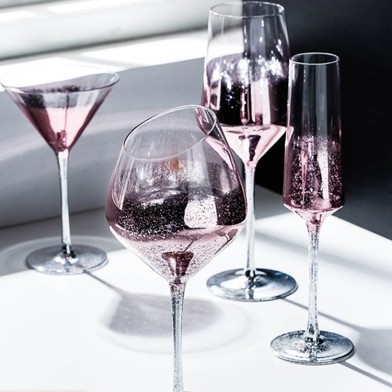 Star red wine glass lead free net red glass household champagne glass cocktail glass high foot whiskey glass