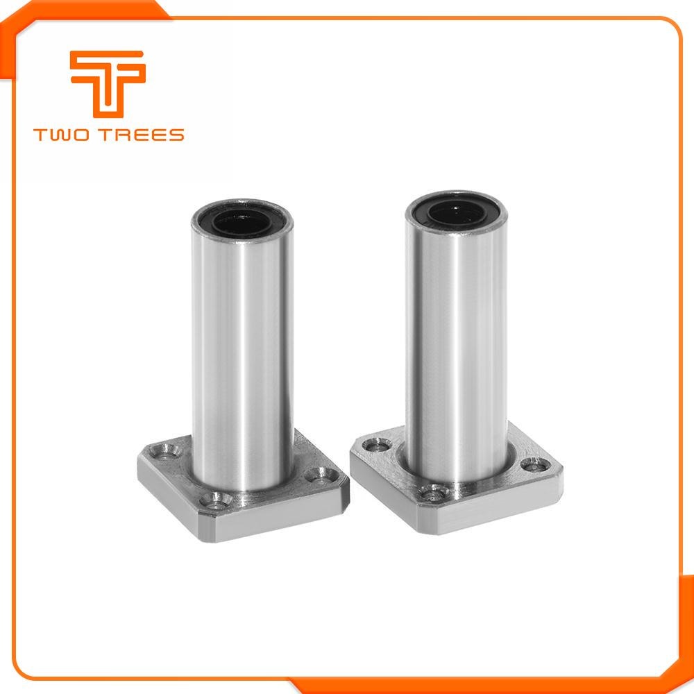 LMK8LUU LMK10LUU LMK12LUU Square Flanged Type Linear Bushing Ball Bearing CNC Parts for 3D Printer Ultimaker 2 Heating Bed