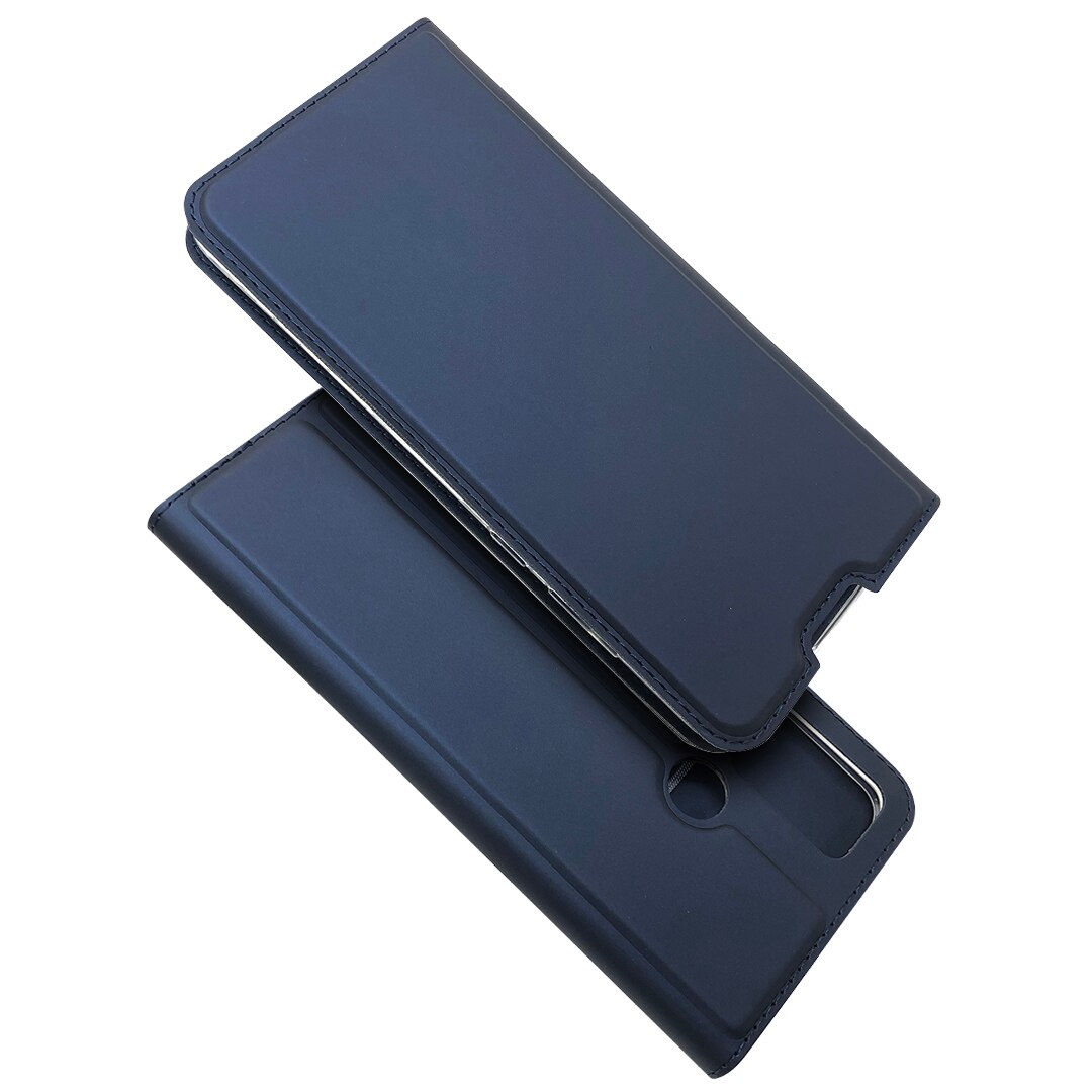 Di vibrazione dell'UNITÀ di elaborazione Custodia in Pelle per Huawei Honor Caso di 9A 6.3 pollici di Lusso Magnetico Tensione Della Pelle Della Copertura Del Telefono per Huawei Honor9A MOA-LX9N Caso: Blu scuro