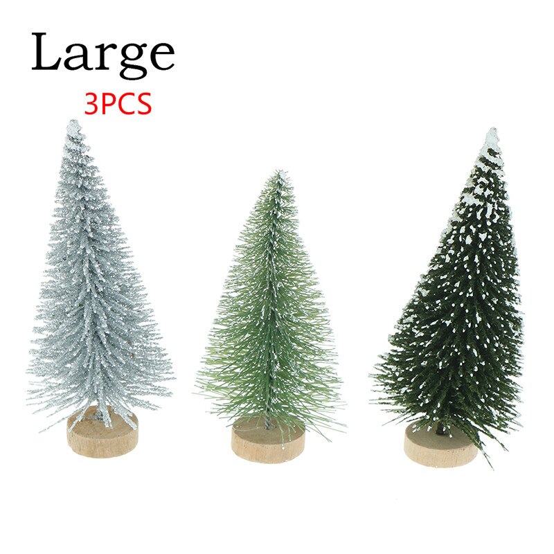 1/3/5/10pcs DIY Christmas Tree Small Pine Tree Mini Trees Placed In The Desktop Home Decor Christmas Dollhouse Decor Kids