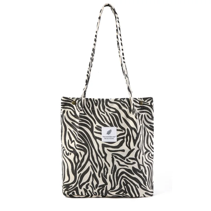 Bolso de hombro de pana Canva, bolso de mano artístico versátil transfronterizo, , portador de campus de estilo coreano: Plata