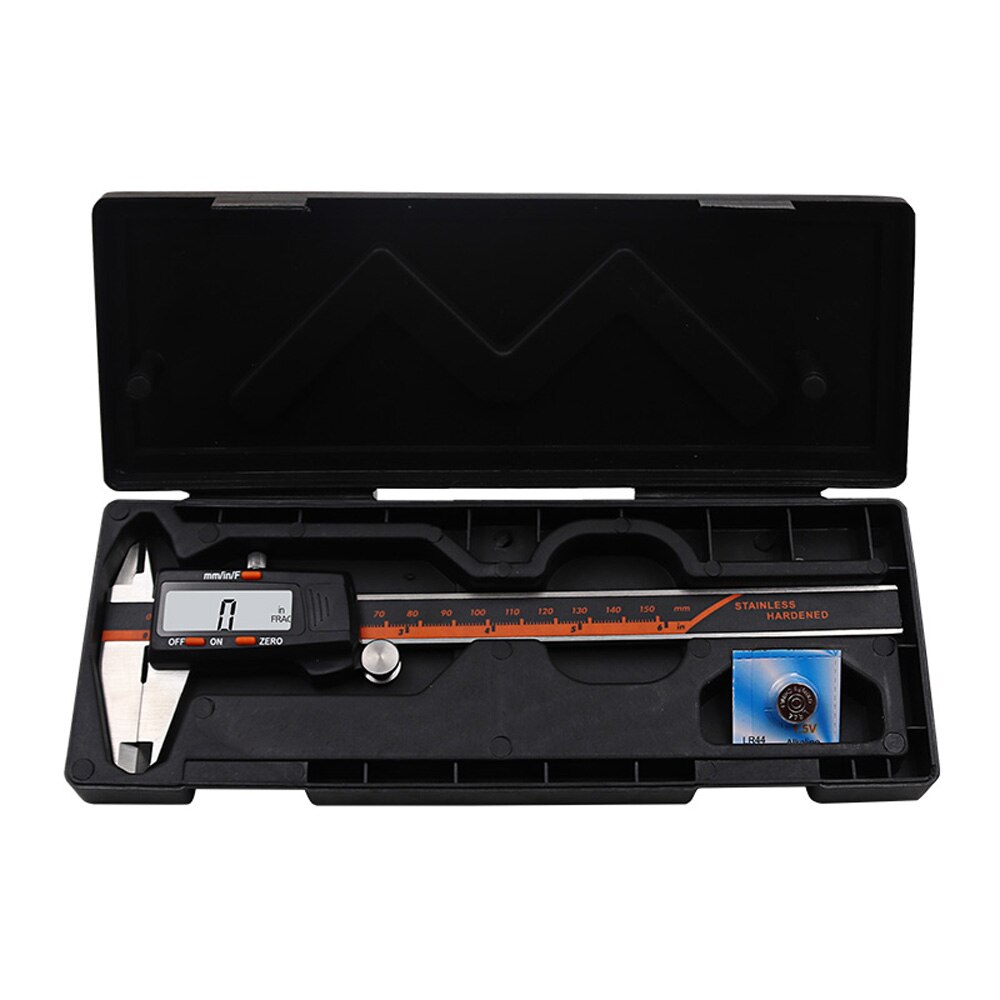DANIU 150mm Stainless Steel LCD Display Digital Caliper 6 Inch Fraction / MM / Inch High Precision Stainless Steel