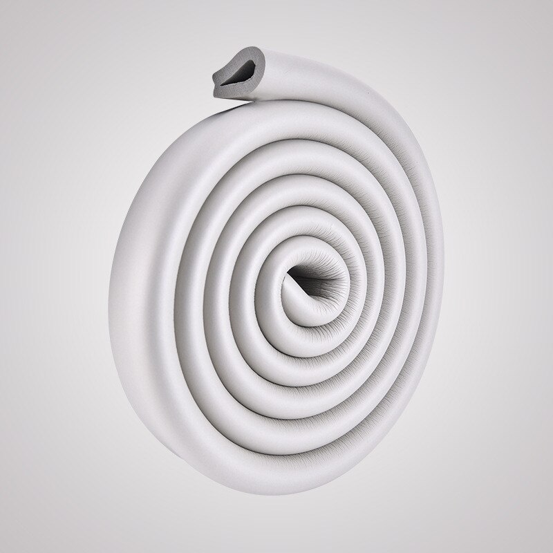 Baby Safety Desk Protector Edge Corner Guard Kids Protection Bumper Furniture Edge Anti-collision Strip with Double-sided Tape: Gray