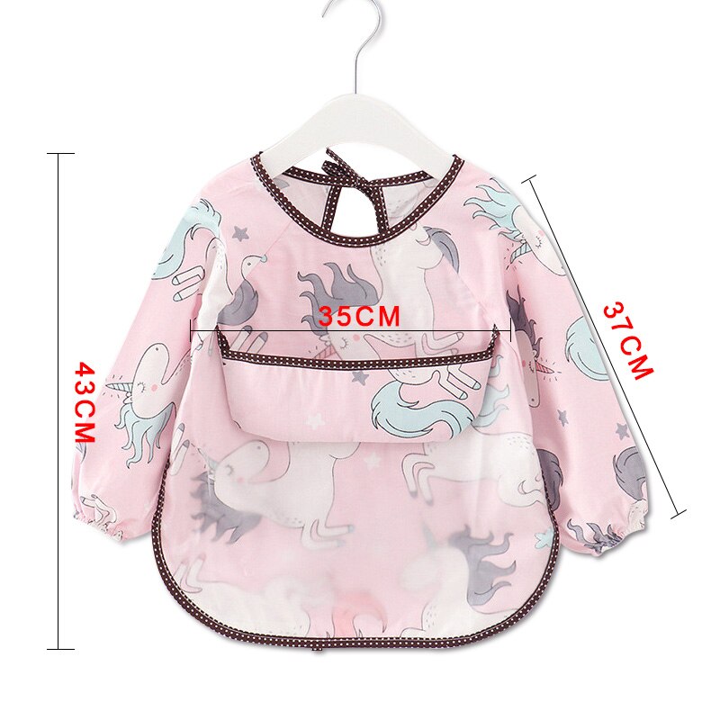 coton bébé bavoirs imperméable enfant manger vêtements enfants manches longues alimentation Smock bavoir bébé tablier Bandana Bebes bavoirs
