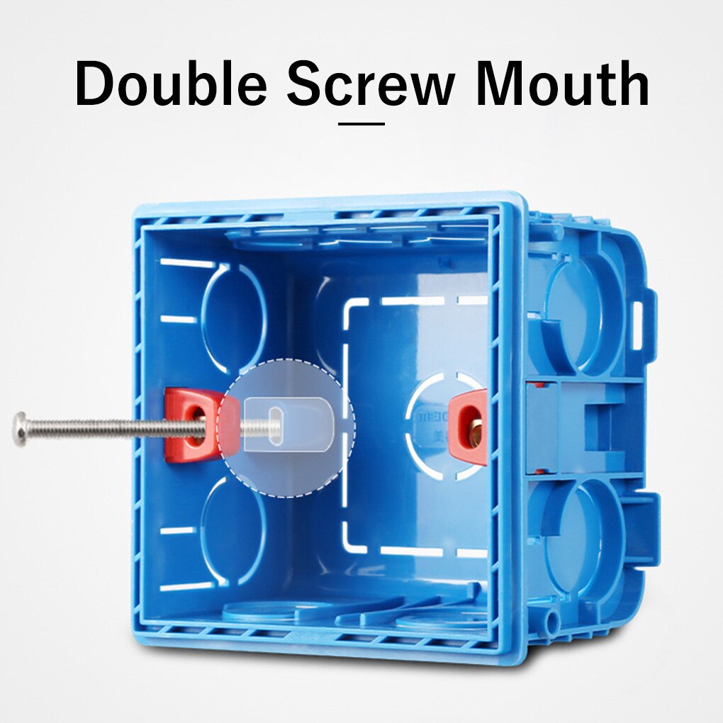 Atlectric Mounting Box Cassette Switch Socket Junction Box Hidden Concealed Internal Mounting Box For Type 86 White Red Blue Box