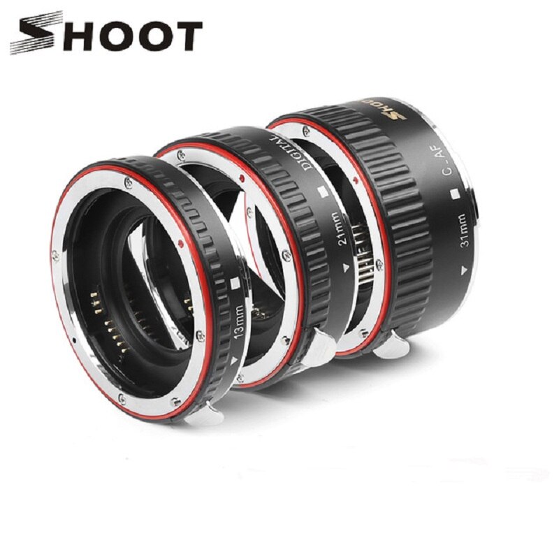 SCHIETEN TTL Autofocus Macro Extension Tube Ring voor Canon EOS EF EF-S Camera Lens Voor Canon 1100D 600D 550D 500D 450D 80D 70D