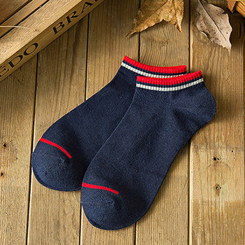 Chaussettes en coton pour hommes, 10 pièces = 5, paires/lot, , , couleur unie, rayures, bateau, décontractées, respirantes, été,: C