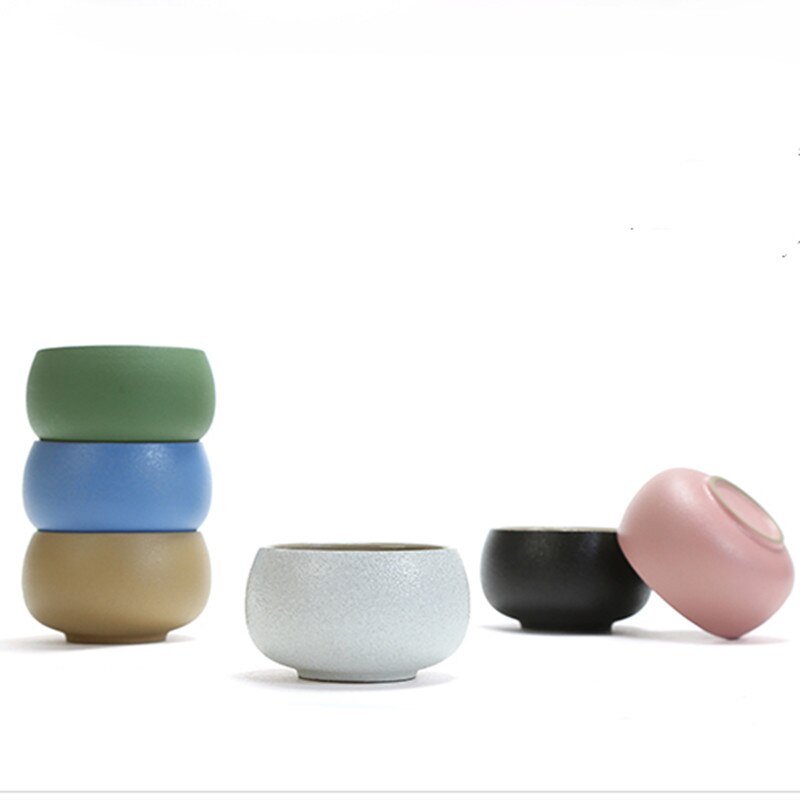 Zen thé maître tasse poterie noire tasse à thé colorée style japonais tasse Arhat personnel unique pinming tasse