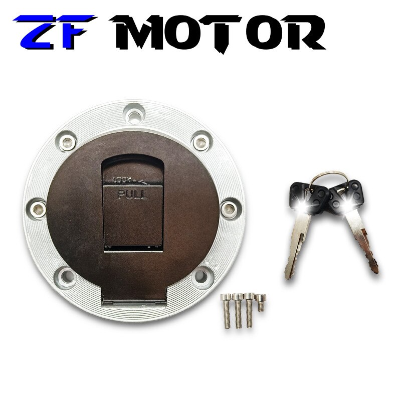 Voor Yamaha XJR 1200 YZF 750 R1 R6 TRX850 FJ1200 Motorfiets Brandstof Gas Tank Cover CNC 1 Set Motocross Olie tank Lock Cap