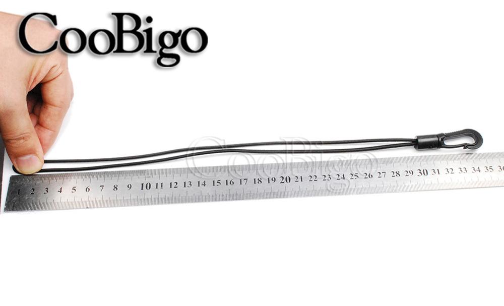 10 stuks outdoor kajak kano bungee tie tether touw elastische schokkoord lussen met plastic karabijnhaken dia . 2.5mm 4 maten lengte: 35cm