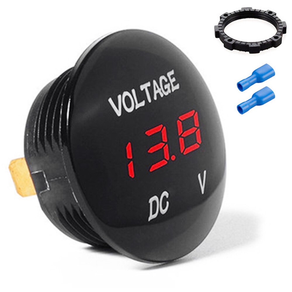 Dc 12V-24V Digitale Voltage Meter Auto Motor Voltmeter Voltage Tester Voor Auto Auto Motorfiets Boot Atv truck