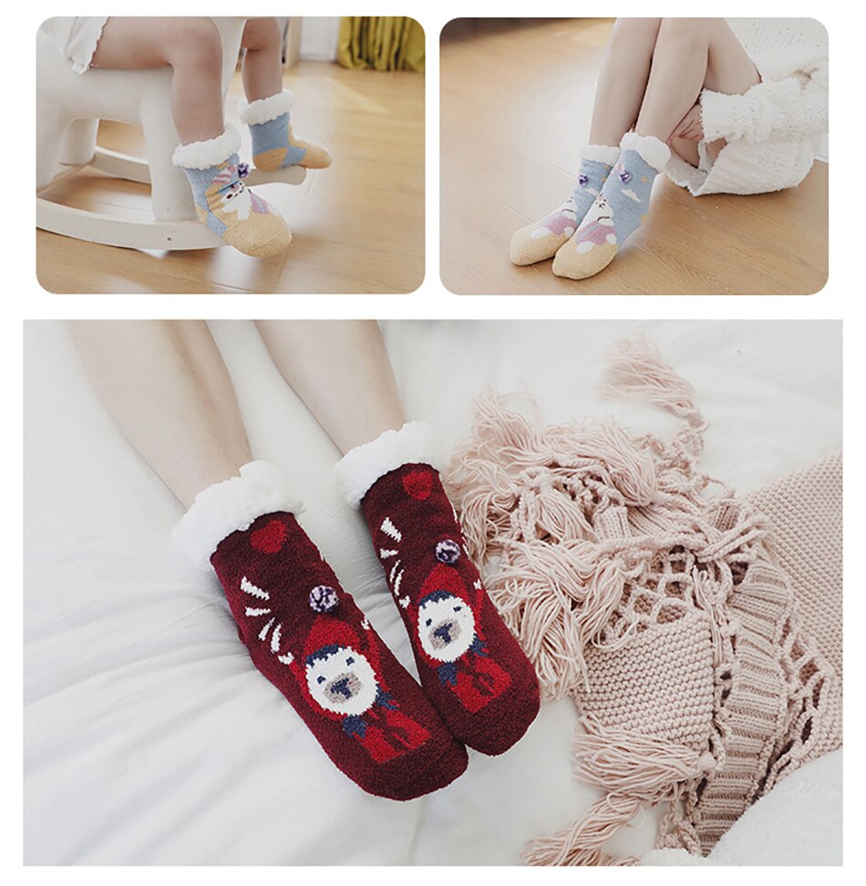 Christmas socks kids Cotton Winter Socks Baby Girls Boys Kids Socks Christmas Tree Snow Elk Children Christmas Socks