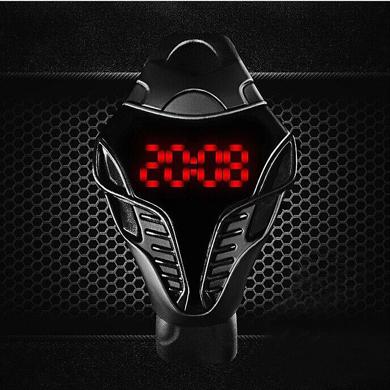 Sports Bracelet Digital Watch Rubber Strap LED Screen Clock Cobra Watch Wlectronic Watch