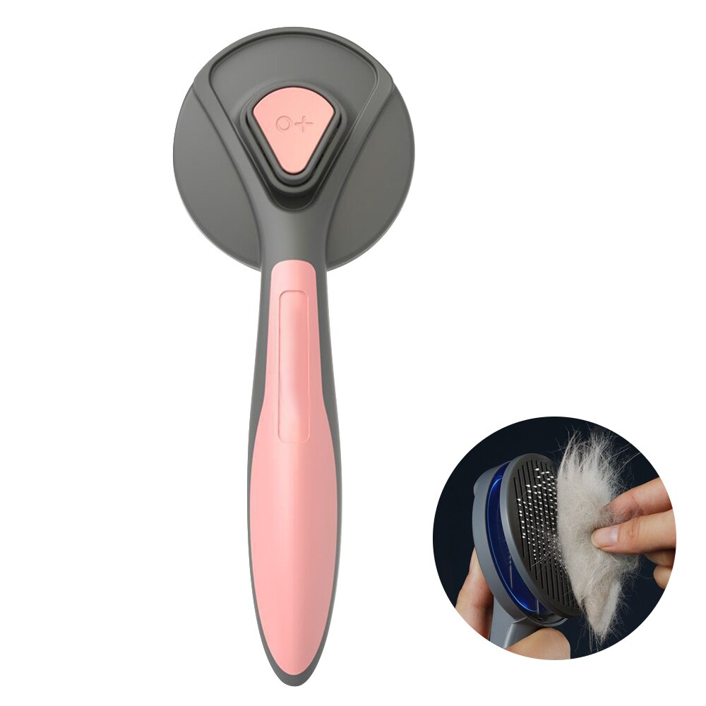 Brosse nettoyante et Peigne Autonettoyant pour Chien et Chat, Produits de Toilettage et de Beauté: Pink