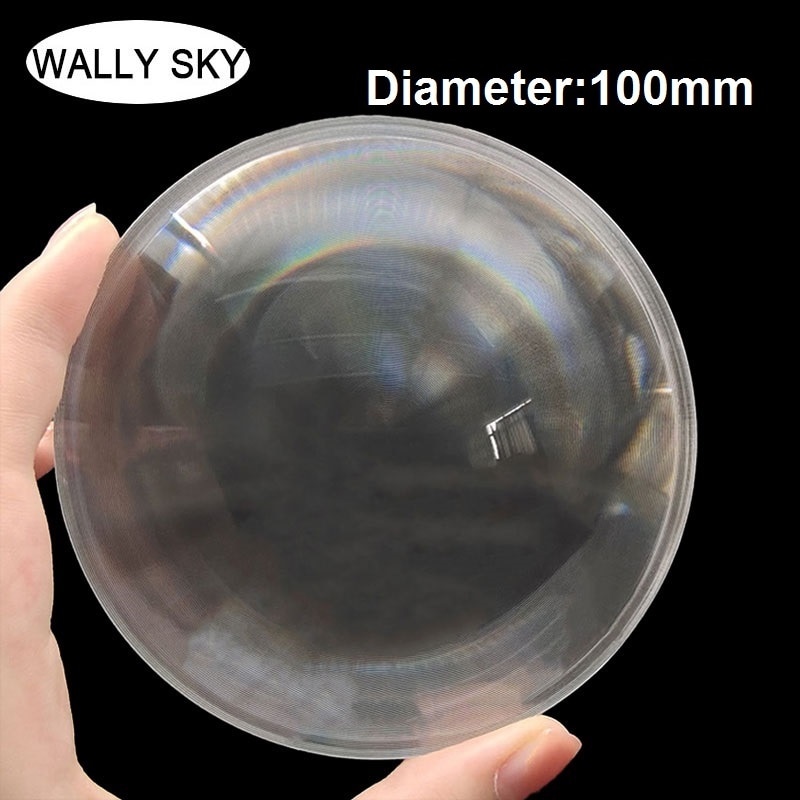 Pmma Acryl Optische Lens Vergrootglas Lens Diameter 100Mm Ronde Circulaire Fresnel Lens Vuur Maken Gereedschap Focus Lengte 50 70 100 120Mm