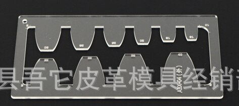 DIY Acrylic Leather Belt Tail Stencil Leather Clear Template Model Handmade Home Sewing Accessories Supplies: 1