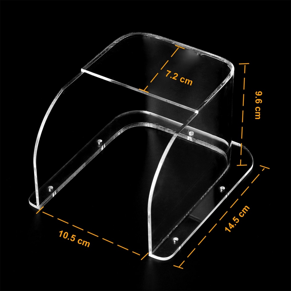 HomeFong Waterproof Shell Outdoor Rain Cover for Doorbell /Access Control EXIT Button / Lock Button Transparent Acrylic Material: SET 2