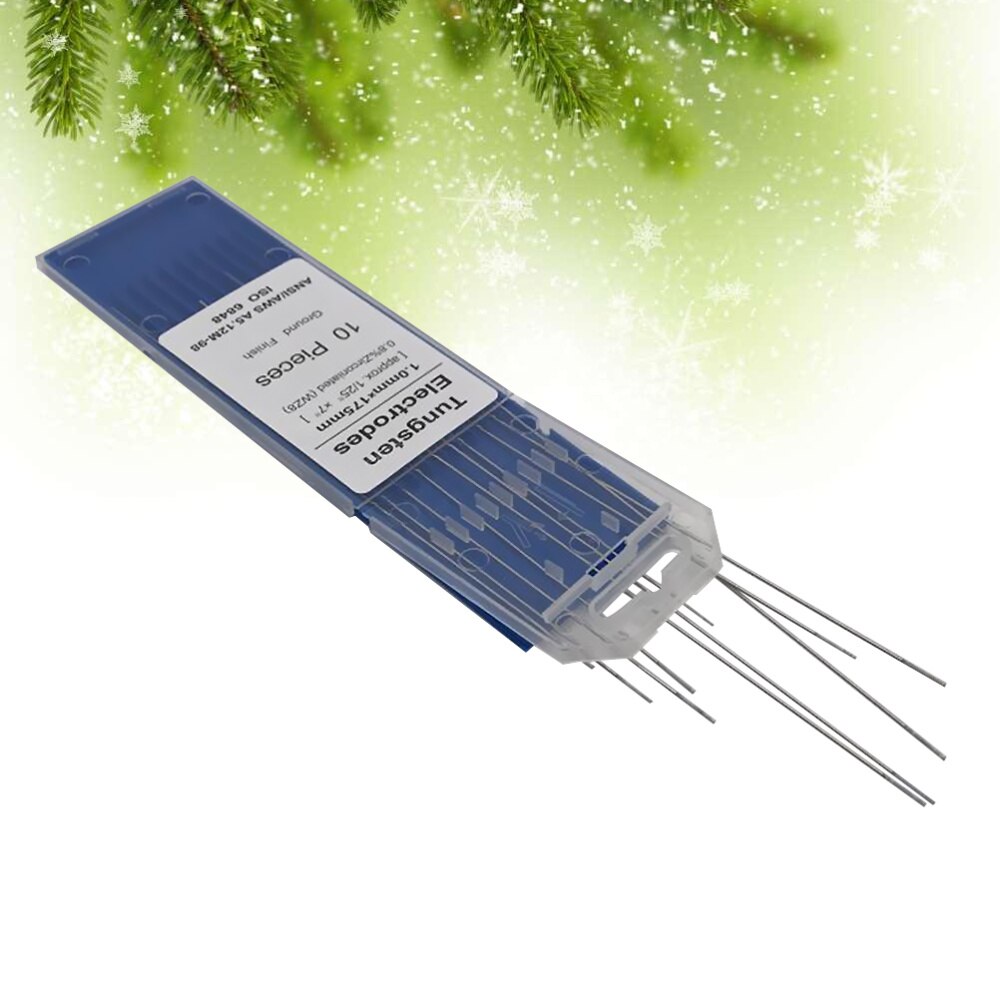 10 uds/1 bolsa TIG electrodos de tungsteno de soldadura 0.8% zirconiado WZ8 electrodos de tungsteno varillas de soldadura (1,0 MM x 150MM)