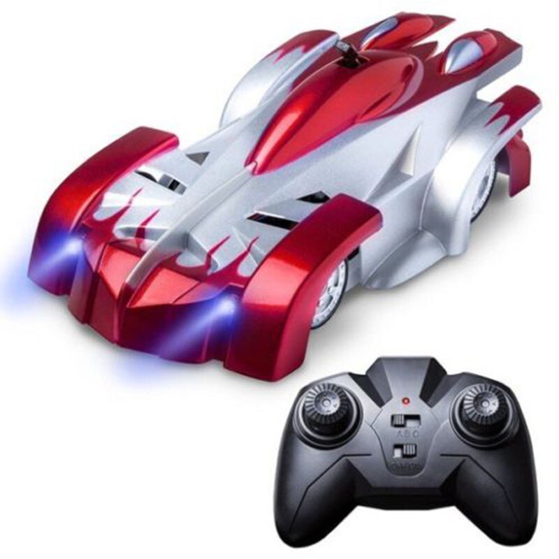 Voiture télécommandée anti-gravité pour enfants, jouet de course, mur, plafond, verre, escalade, défiant la gravité: Rouge
