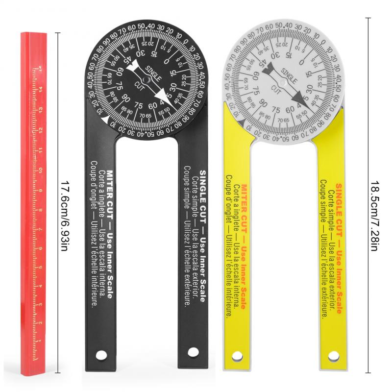 1PC Miter Saw Protractor ABS Digital Protractor Ruler Inclinometer Protractor Miter Saw Angle Level Meter Measuring Tool