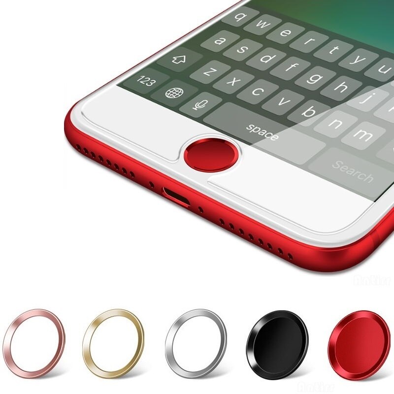 Alloy Touch ID Button Protector Sticker Home keypad keycap For iPhone 7 6S 6 5 5S SE Fingerprint Unlock Touch